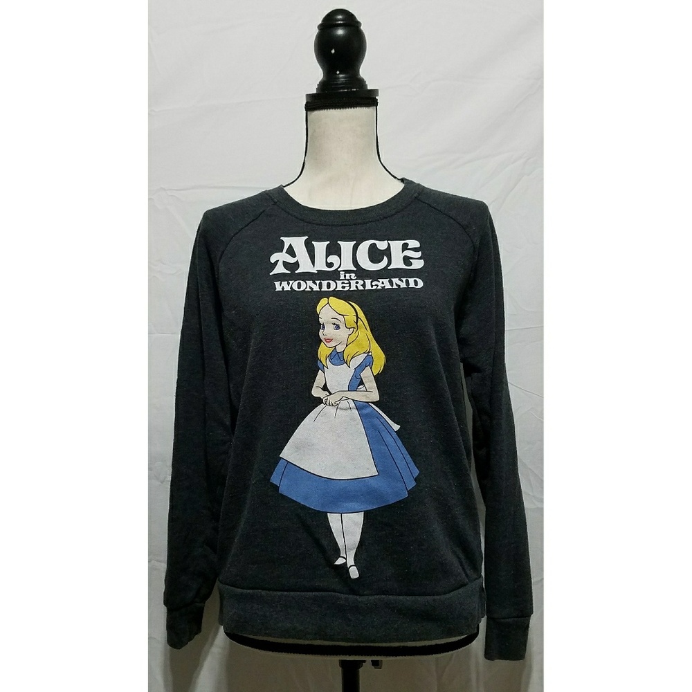 { Disney } Alice in Wonderland Gray Sweatshirt